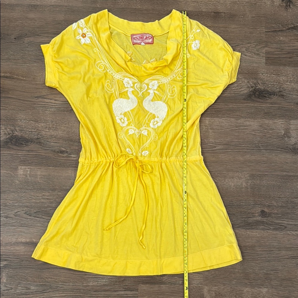 Johnny Was Yellow Mini Dress